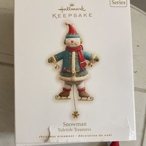 Hallmark Keepsake Snowman Yuletide Treasures ornament
